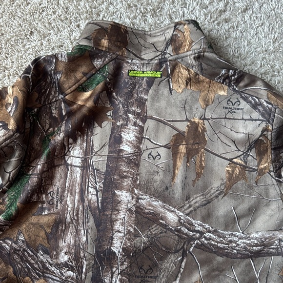 EUC Men’s Under Armour RealTree Xtra Scent Control Fleece Lined Camo Jacket XXL - Picture 7 of 10